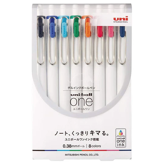 Set Uni-ball One 8 Colores