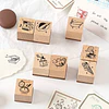Set de timbres de madera
