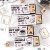 Set de timbres de madera