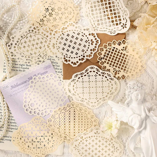 Blondas de papel decorativo