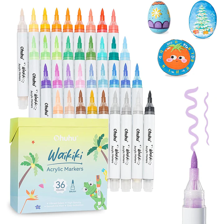 Marcadores Acrílicos Ohuhu Waikiki 36 Colores