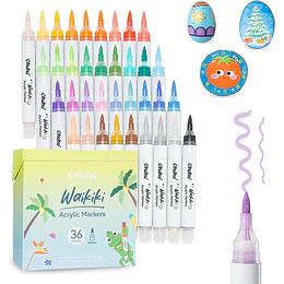 Marcadores Acrílicos Ohuhu Waikiki 36 Colores