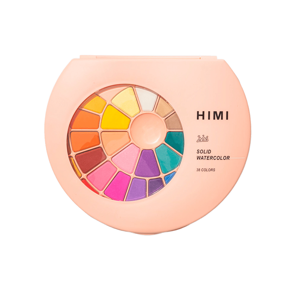 Gouache – Set 24 Colores 30 g + 3 Pinceles – Estuche rosado