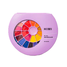 HIMI Set de pintura semi humeda 38 Colores (Estuche Morado)