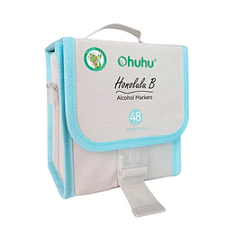 Ohuhu 48 Marcadores de Alcohol Tonos Pastel + Blender, Serie Honolulu B