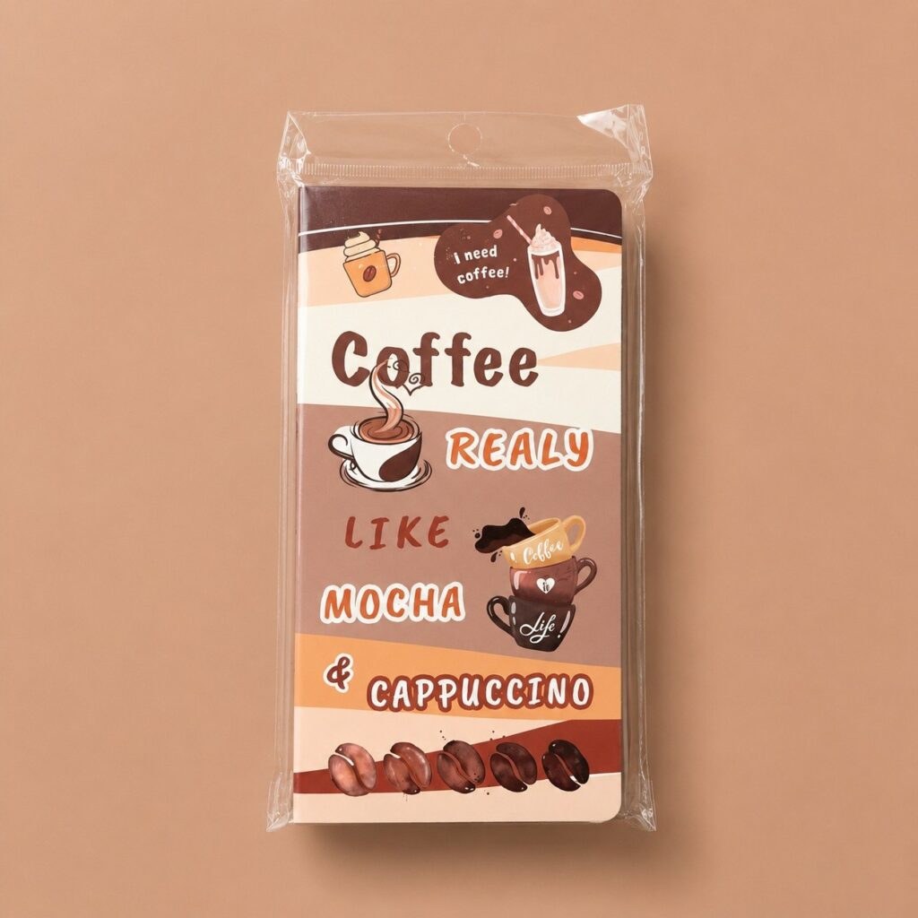 Set de notitas de Cafetería