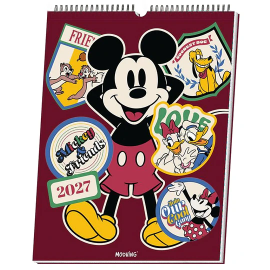 Calendario de Pared Mooving Mickey & Friends 2027