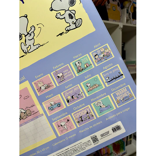Calendario de Pared Mooving Snoopy 2027