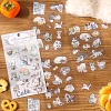 Set de 4 hojas de stickers de animalitos 