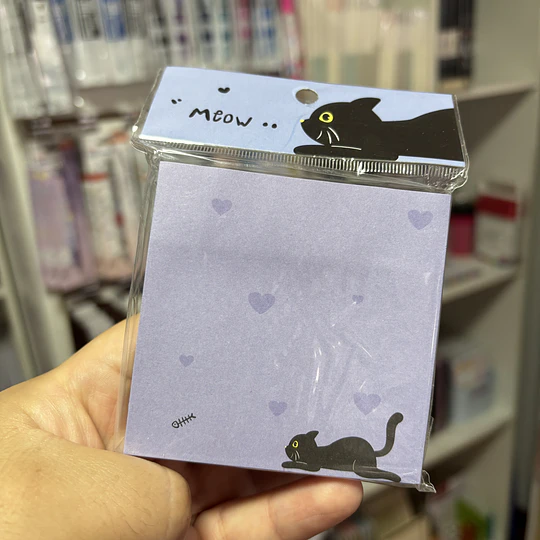 Memopad Gatito Negro