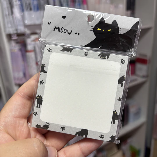 Memopad Gatito Negro