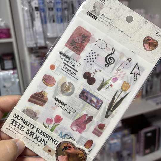 Set de stickers de papel