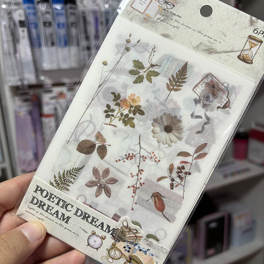 Set de stickers de papel
