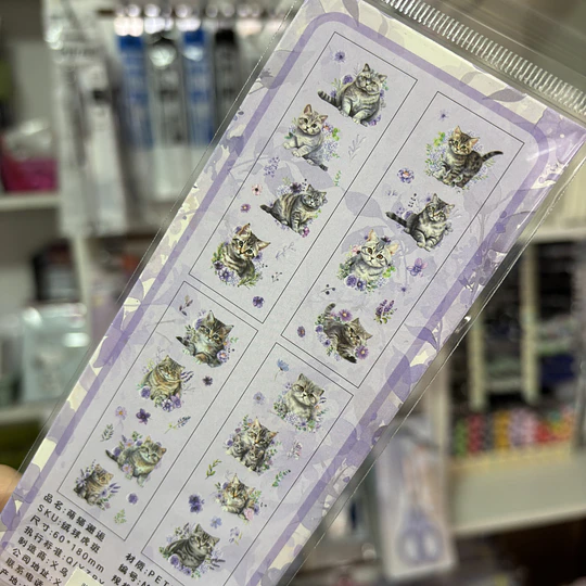 Set de stickers Gatitos (4 hojas)