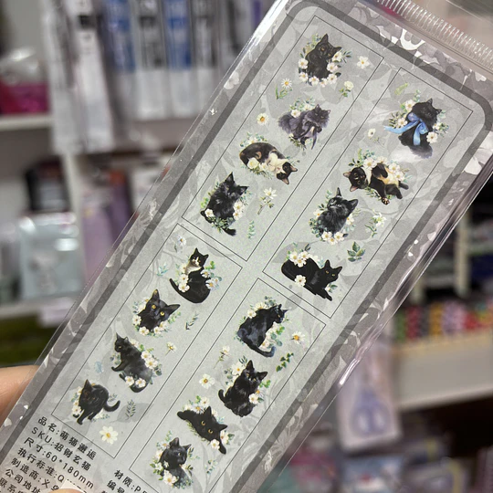 Set de stickers Gatitos (4 hojas)