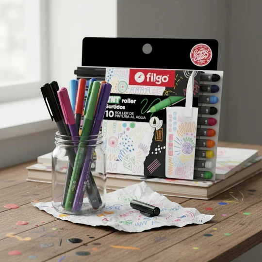 TNT Roller de Pintura al Agua Filgo - Estuche 10 Colores Clásicos