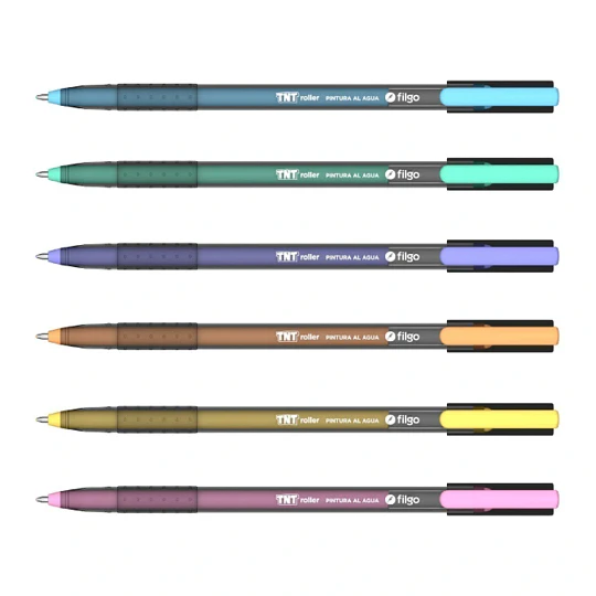 TNT Roller de Pintura al Agua Filgo - Estuche 6 Colores Pasteles