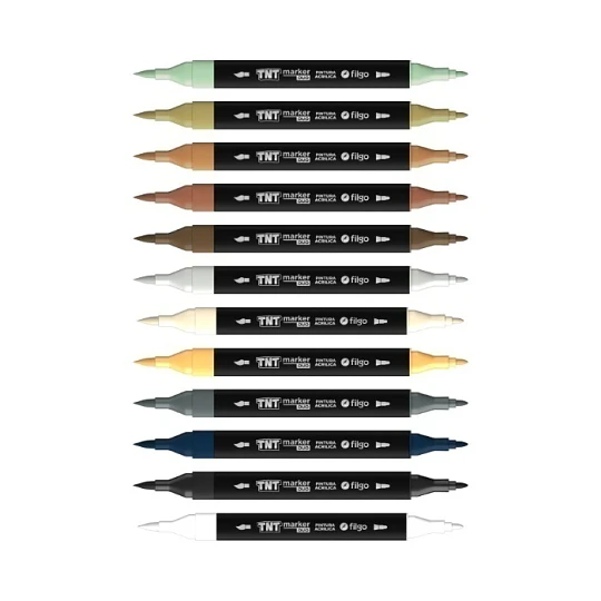 Filgo TNT Marker Dúo - 48 Colores Surtidos