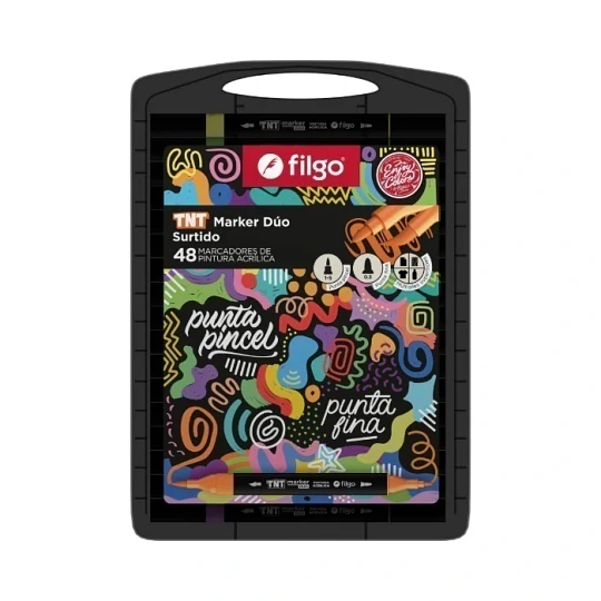 Filgo TNT Marker Dúo - 48 Colores Surtidos