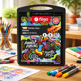 Filgo TNT Marker Dúo - 48 Colores Surtidos