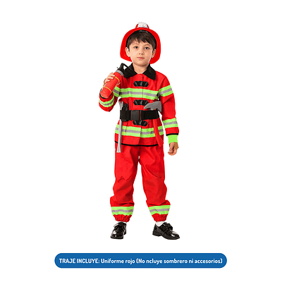 Disfraz Traje Bombero Niño