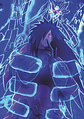 Cuadro Madara Uchiha Susanoo Azul – Arte Naruto Shippuden Decoración Anime - Miniatura 1