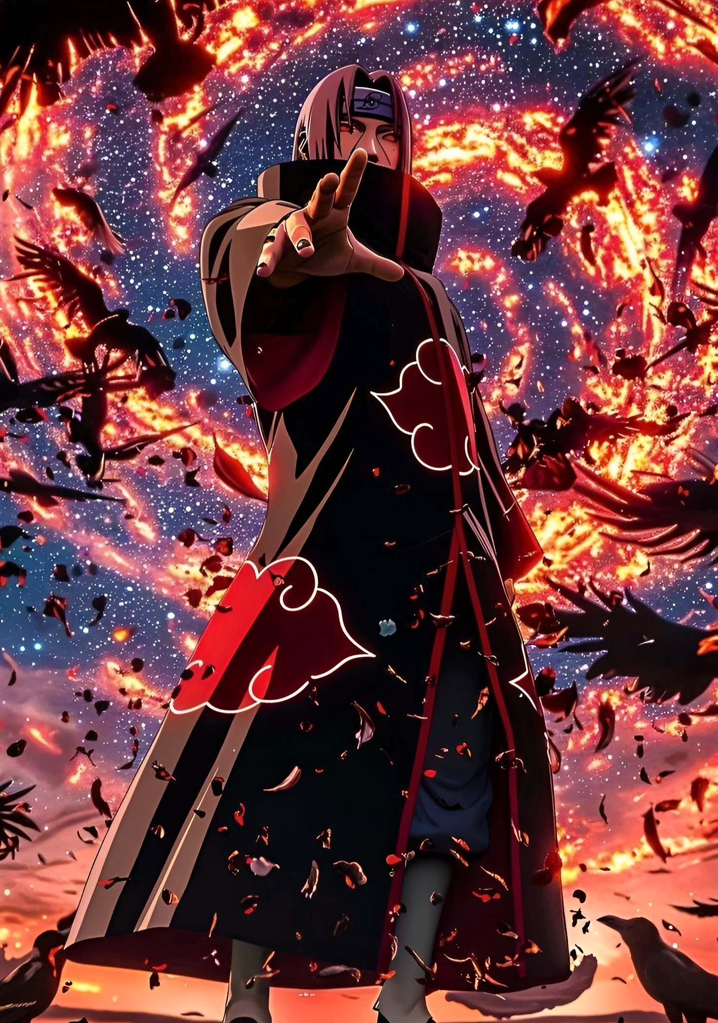 Cuadro Itachi Uchiha Akatsuki – Arte Naruto Shippuden Decoración Anime 1