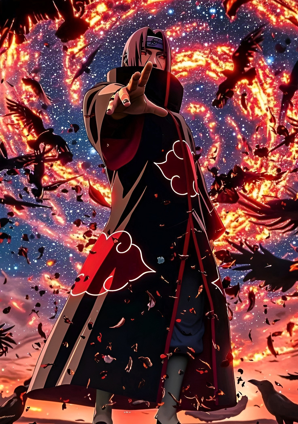 Cuadro Itachi Uchiha Akatsuki – Arte Naruto Shippuden Decoración Anime 1