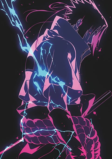 Cuadro Sasuke Uchiha Rinnegan Anime – Decoración Otaku