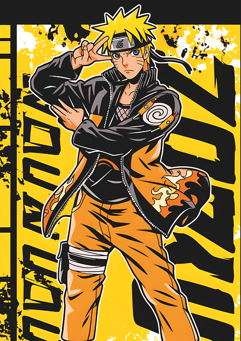 Cuadro Naruto Uzumaki Clásico Anime – Decoración Otaku