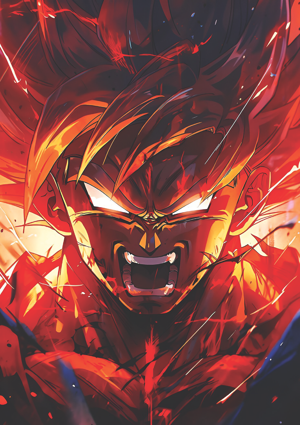 Cuadro Anime Goku Super Saiyajin – Poder Desatado Dragon Ball (Holográfico o Fotográfico) 1