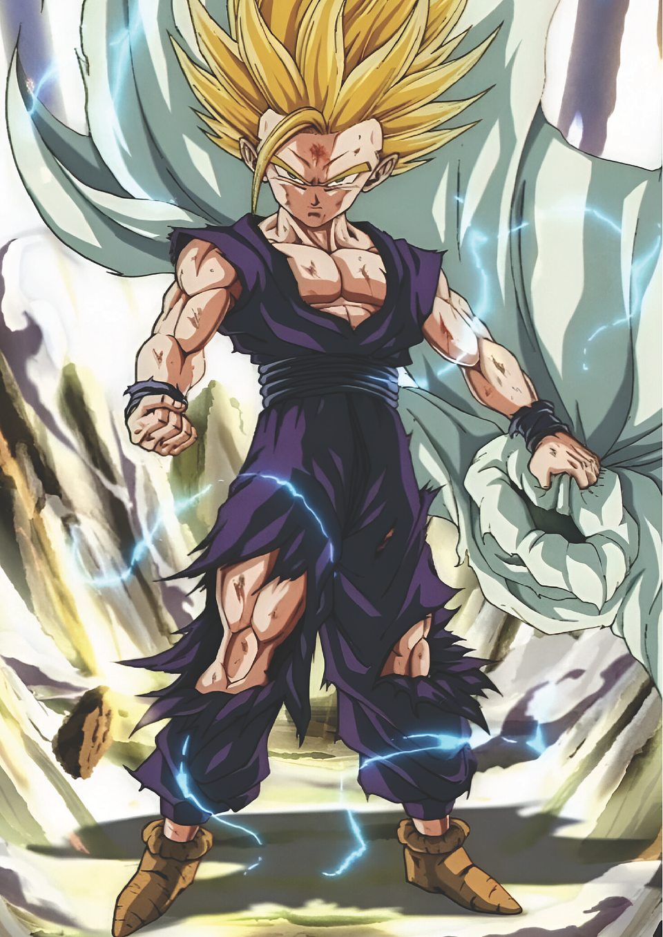 Cuadro Anime Gohan Super Saiyajin – Batalla Legendaria Dragon Ball (Holográfico o Fotográfico) 1