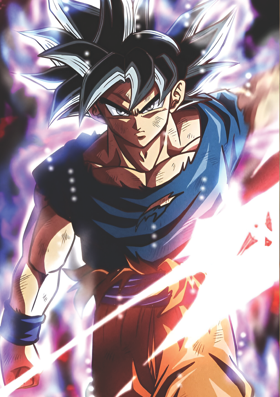 Cuadro Anime Goku Ultra Instinto – Poder Divino Dragon Ball (Holográfico o Fotográfico) 1