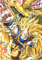 Cuadro Anime Goku Super Saiyajin con Shenlong – Poder Dragon Ball (Holográfico o Fotográfico) - Miniatura 1