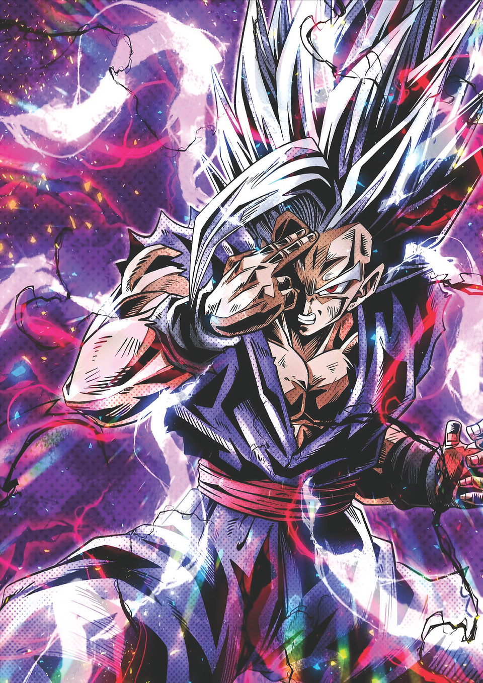 Cuadro Anime Gohan Beast – Transformación Suprema Dragon Ball (Holográfico o Fotográfico) 1