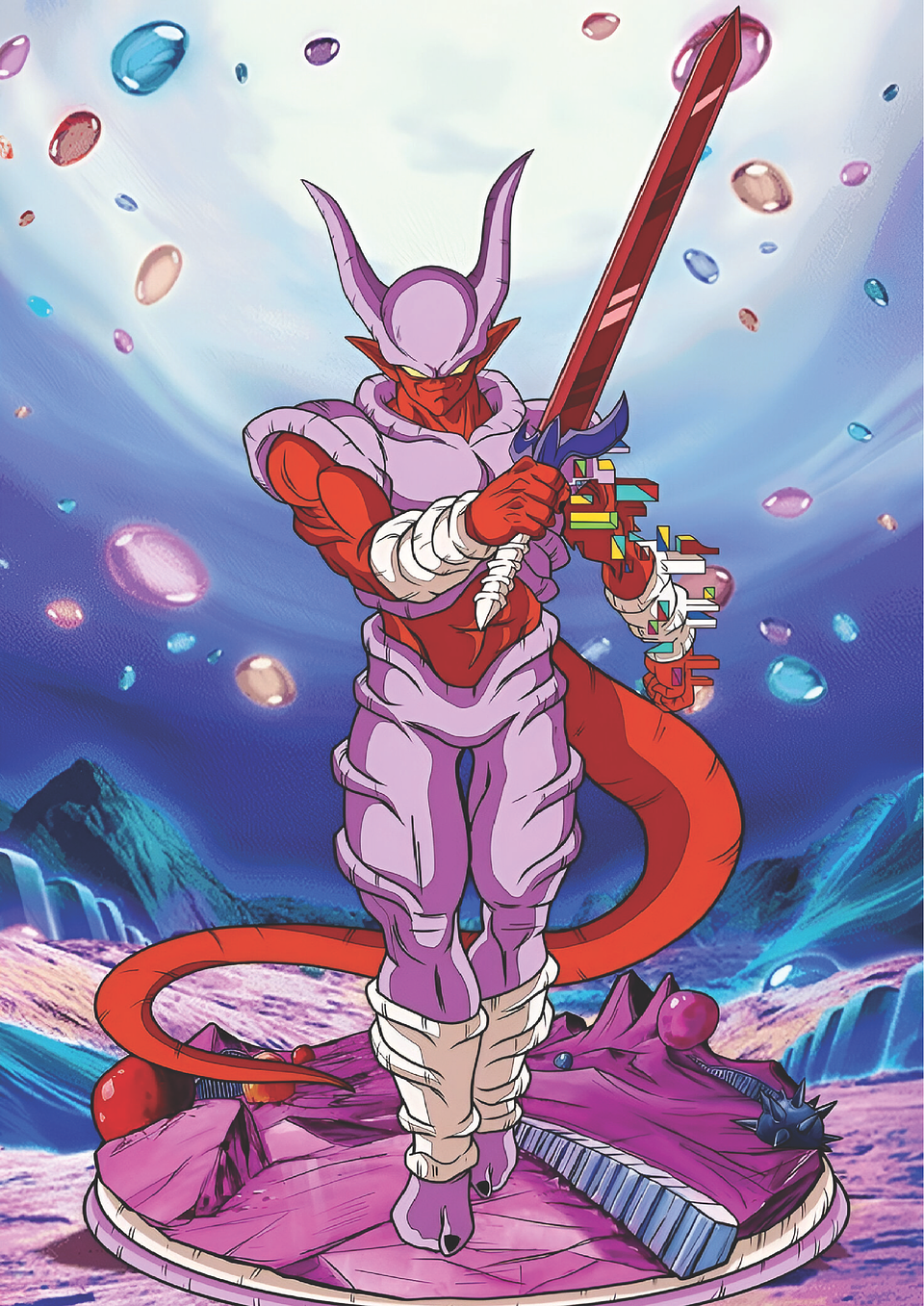 Cuadro Anime Janemba Guerrero Demonio – Villano Dragon Ball (Holográfico o Fotográfico) 1