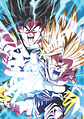 Cuadro Anime Gohan Super Saiyajin y Goku – Dragon Ball (Holográfico o Fotográfico) - Miniatura 1