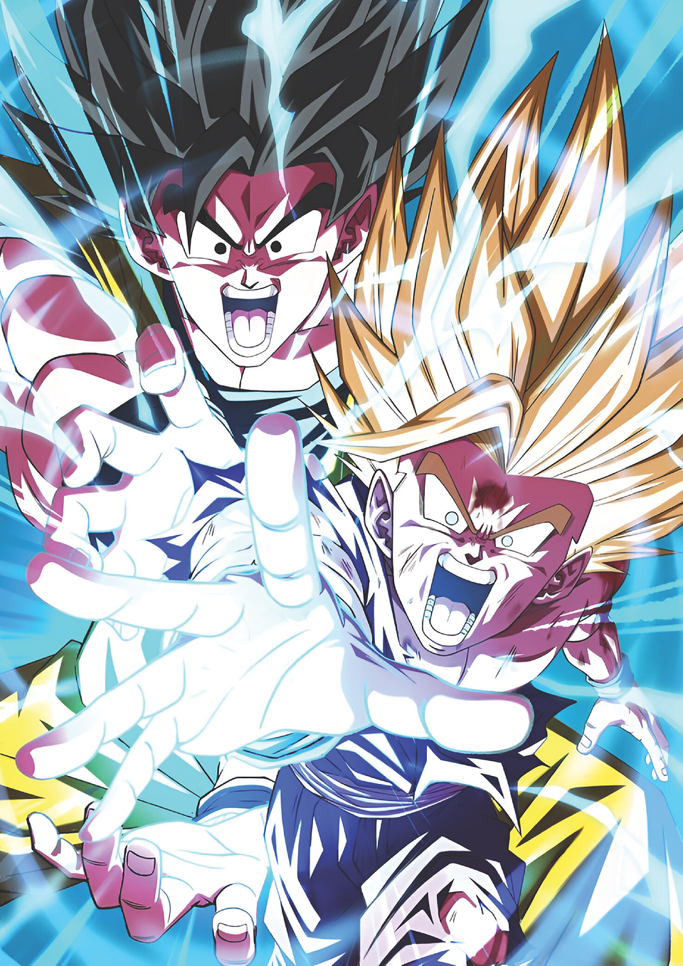 Cuadro Anime Gohan Super Saiyajin y Goku – Dragon Ball (Holográfico o Fotográfico) 1