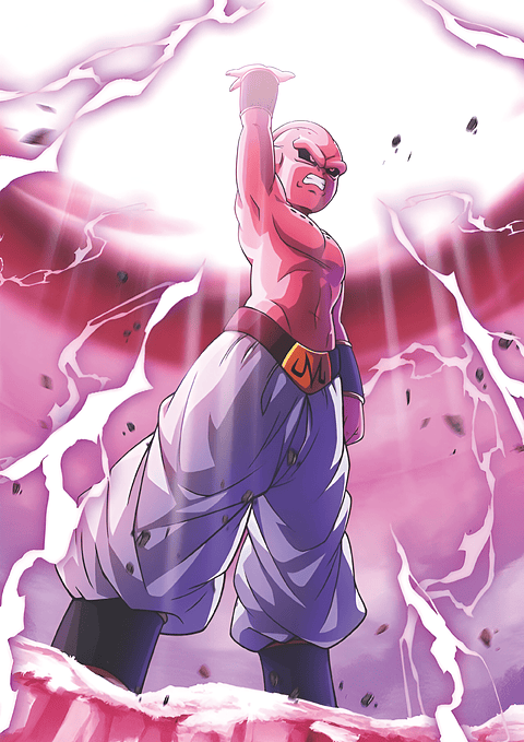 Cuadro Anime Kid Buu Ataque Final – Villano Dragon Ball (Holográfico o Fotográfico)