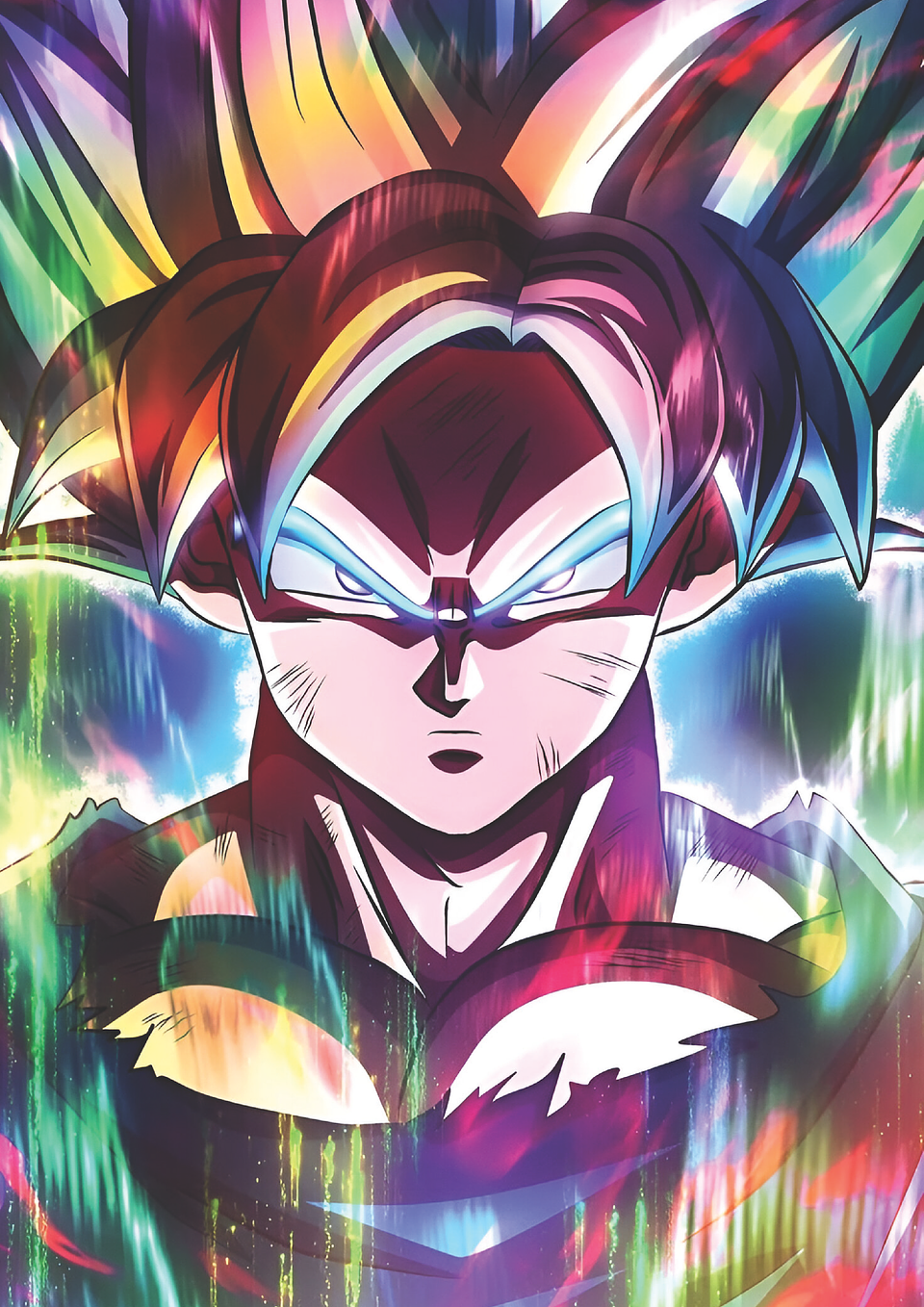 Cuadro Anime Goku Instinto Superior Aura – Dragon Ball (Holográfico o Fotográfico) 1