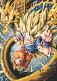 Cuadro Anime Goku Super Saiyajin Shenlong – Dragon Ball (Holográfico o Fotográfico) - Miniatura 1