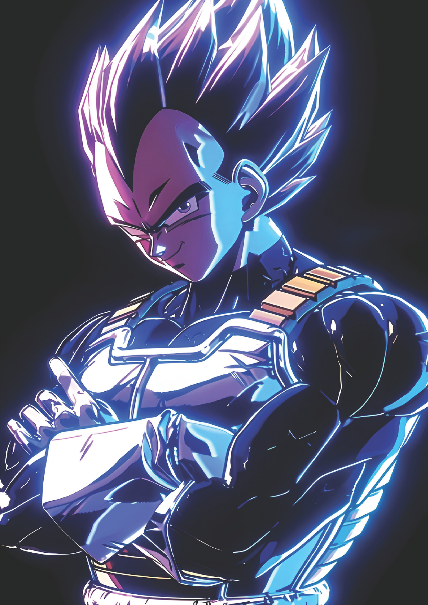 Cuadro Anime Vegeta Orgullo Saiyajin – Dragon Ball (Holográfico o Fotográfico) 1