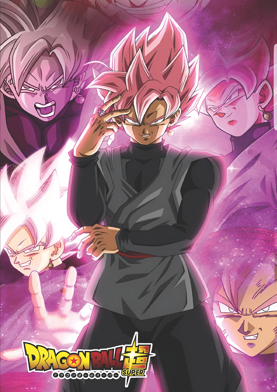 Cuadro Anime Goku Black Super Saiyajin Rosé – Dragon Ball Super (Holográfico o Fotográfico) 1