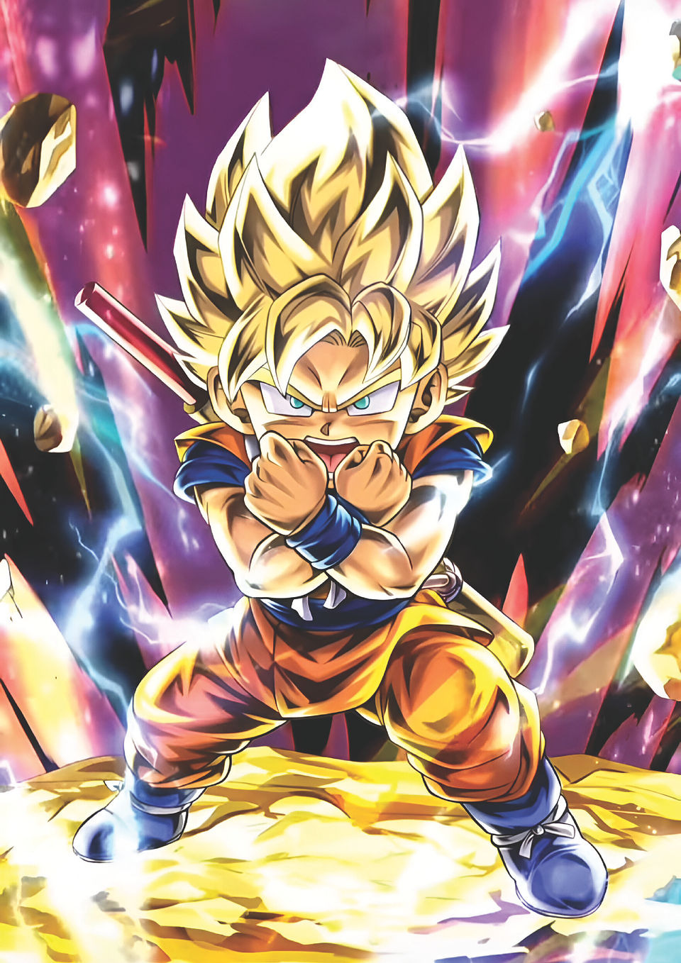 Cuadro Anime Goten Super Saiyajin – Dragon Ball Z (Holográfico o Fotográfico) 1