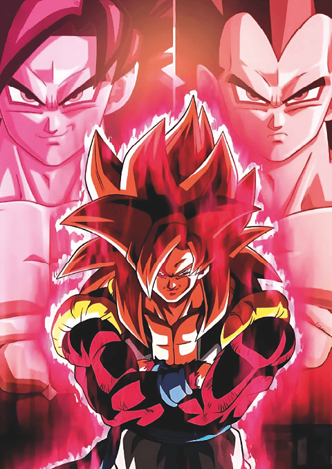 Cuadro Anime Gogeta Super Saiyajin 4 – Dragon Ball GT (Holográfico o Fotográfico)