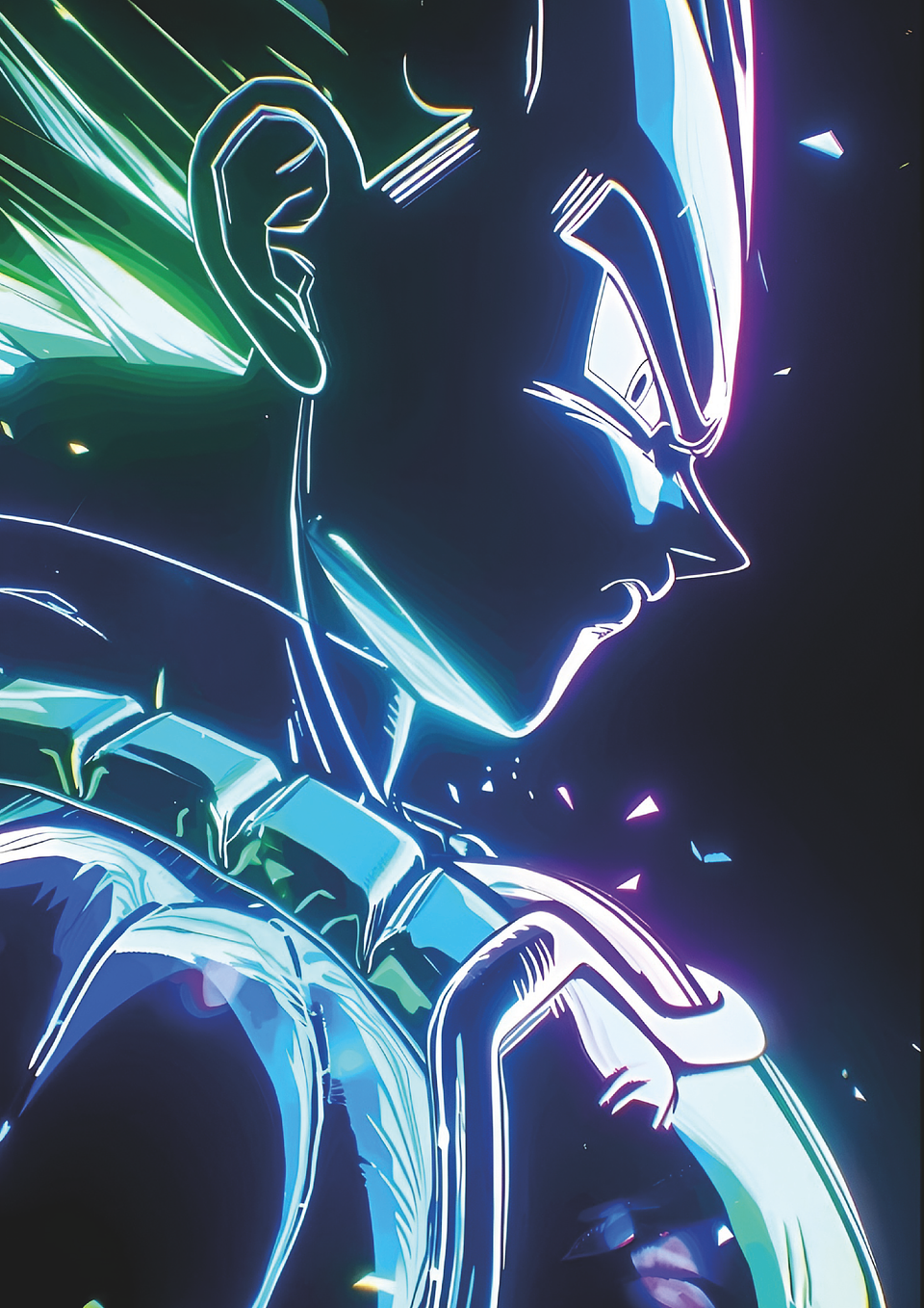 Cuadro Anime Vegeta – Dragon Ball Z (Holográfico o Fotográfico) 1