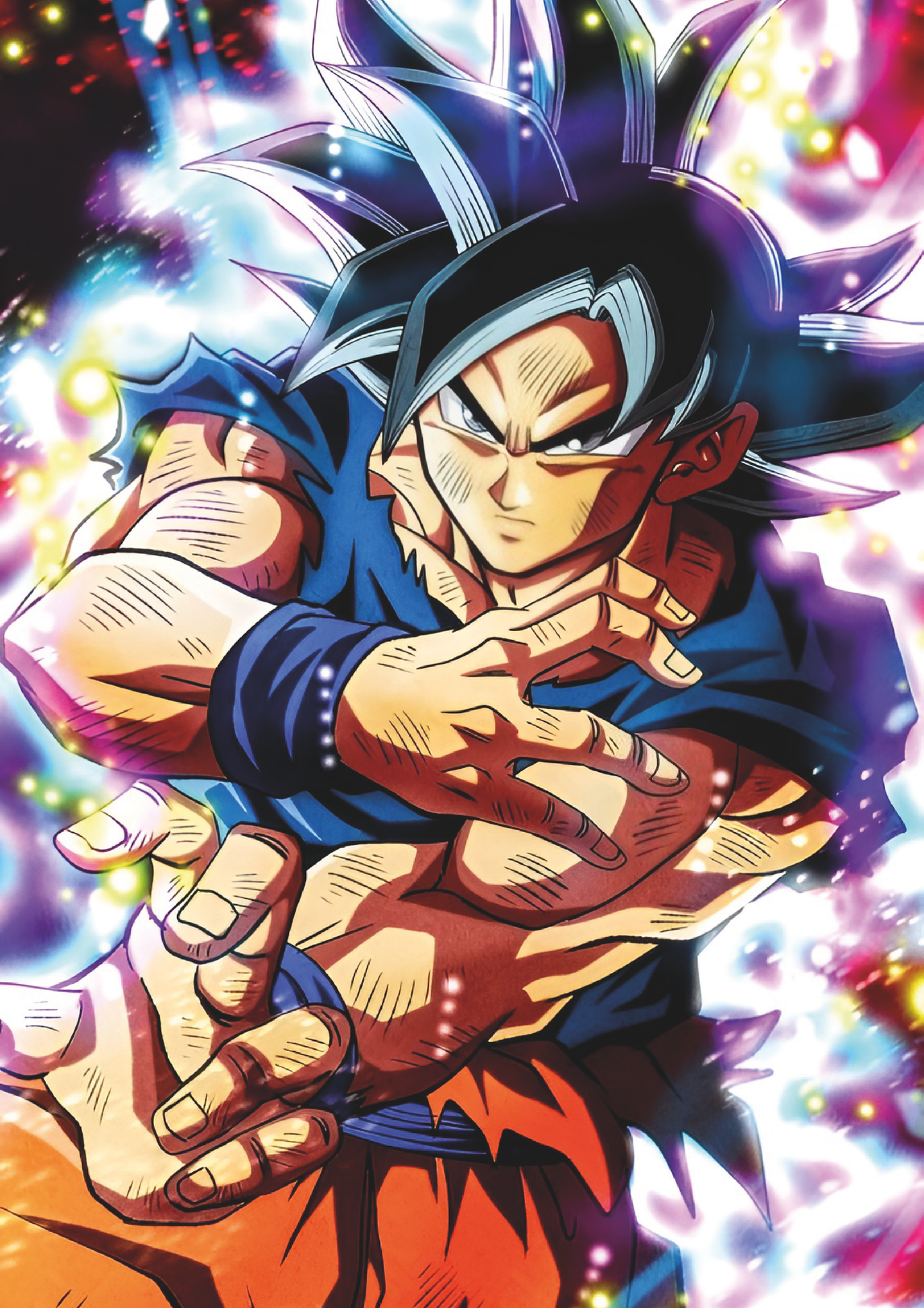 Poster Goku Ultra Instinto Dominado Dragon Ball | Cuadro Anime Holo 1