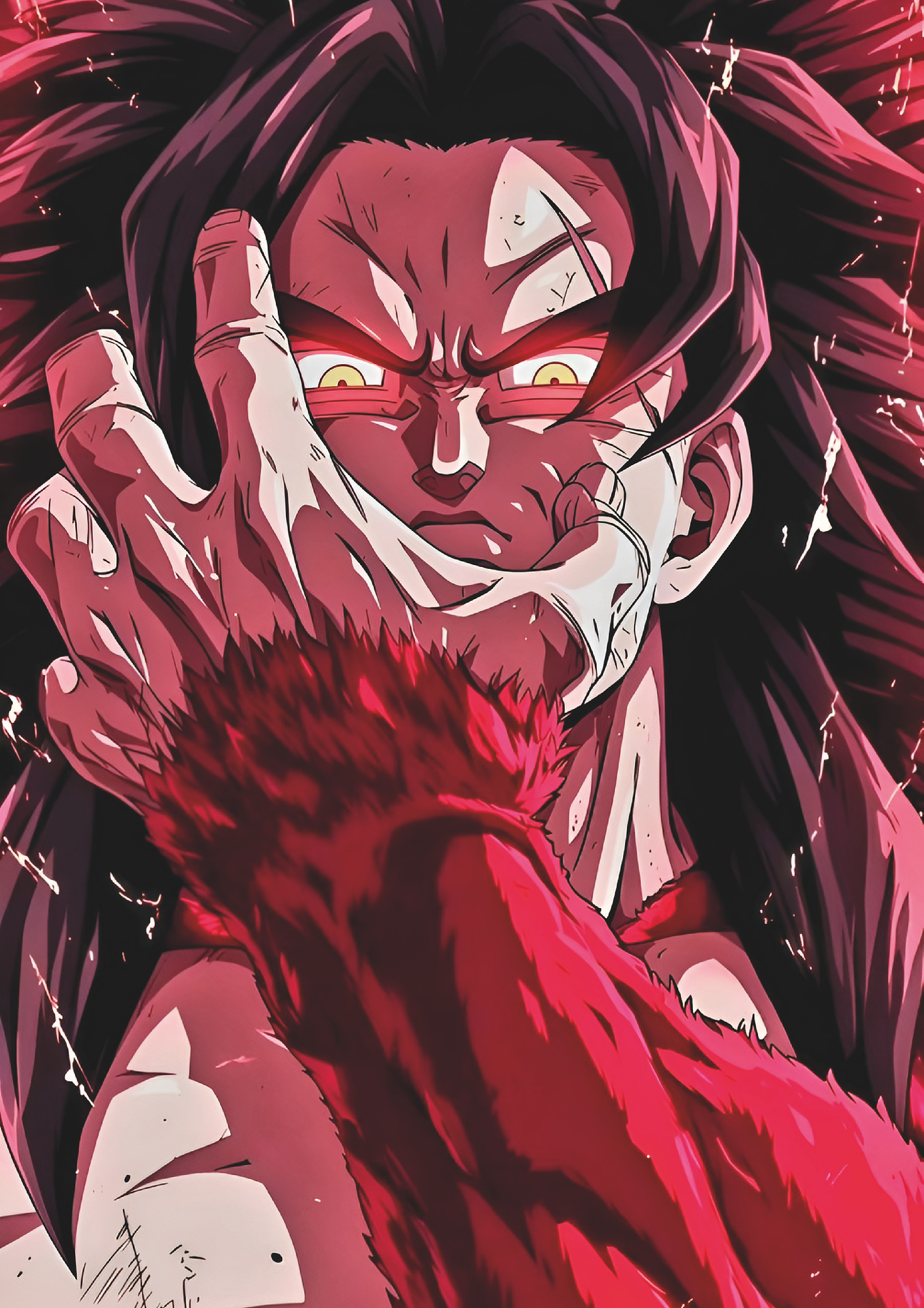 Poster Goku Super Saiyajin 4 Dragon Ball GT | Cuadro Anime Holo 1