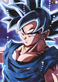 Poster Goku Maestro Ultra Instinto Dragon Ball | Cuadro Anime Holo - Miniatura 1