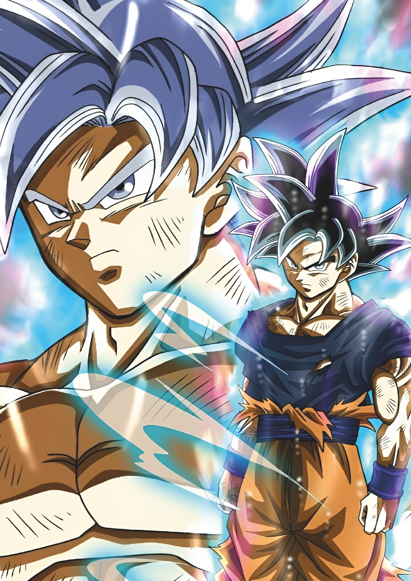 Poster Goku Ultra Instinto Dual | Espíritu y Poder Saiyajin 1